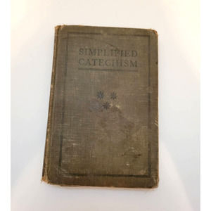 Vintage 1921 Simplified Catechism By Dr. Martin Luther Lutheran Book